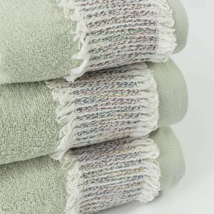 Πετσέτες Σετ 3ΤΜΧ Era 70 x 140 / 50 x 90 / 30 x 50 cm  100% Βαμβάκι Πούδρα BOREA - Image 11