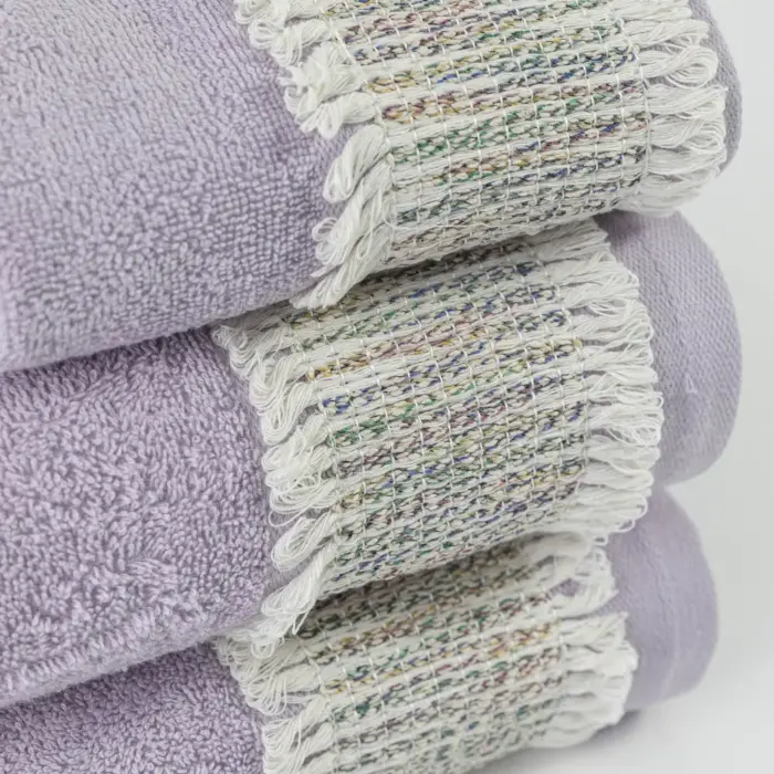 Πετσέτες Σετ 3ΤΜΧ Era 70 x 140 / 50 x 90 / 30 x 50 cm  100% Βαμβάκι Πούδρα BOREA - Image 8