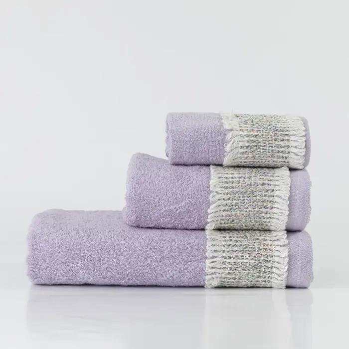 Πετσέτες Σετ 3ΤΜΧ Era 70 x 140 / 50 x 90 / 30 x 50 cm  100% Βαμβάκι Πούδρα BOREA - Image 10