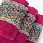 Πετσέτες Σετ 2ΤΜΧ Jules 50 x 90 / 30 x 50 cm  100% Βαμβάκι Μπορντώ BOREA - Image 10