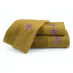 Πετσέτες Σετ 3ΤΜΧ Petalouda 70 x 140 / 50 x 90 / 30 x 50 cm  100% Βαμβάκι Τερακότα BOREA - Image 5