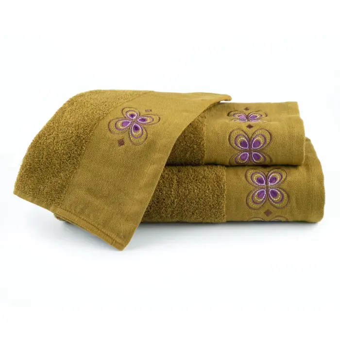 Πετσέτες Σετ 3ΤΜΧ Petalouda 70 x 140 / 50 x 90 / 30 x 50 cm  100% Βαμβάκι Τερακότα BOREA - Image 5