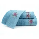 Πετσέτες Σετ 3ΤΜΧ Petalouda 70 x 140 / 50 x 90 / 30 x 50 cm  100% Βαμβάκι Πετρόλ BOREA - Image 7