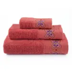 Πετσέτες Σετ 3ΤΜΧ Petalouda 70 x 140 / 50 x 90 / 30 x 50 cm  100% Βαμβάκι Πετρόλ BOREA - Image 8