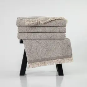 Ριχτάρι Σενίλ Πολυθρόνας Bari 180 x 180 cm 100% Πολυέστερ Γκρι BOREA - Image 20
