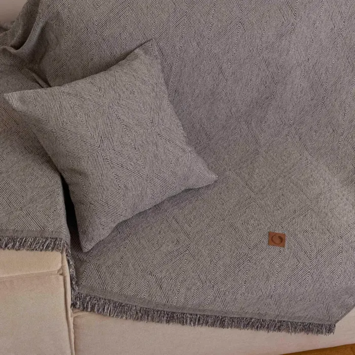 Ριχτάρι Σενίλ Διθέσιο Bari 180 x 250 cm  100% Πολυέστερ Εκρού BOREA - Image 12
