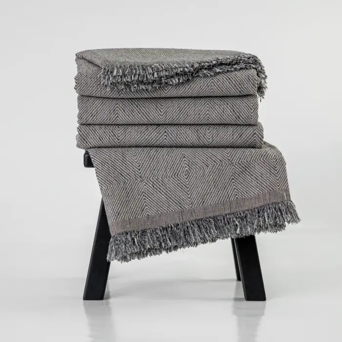 Ριχτάρι Σενίλ Διθέσιο Bari 180 x 250 cm  100% Πολυέστερ Εκρού BOREA - Image 14