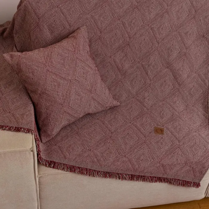 Ριχτάρι Σενίλ Πολυθρόνας Bari 180 x 180 cm  100% Πολυέστερ Εκρού BOREA - Image 9