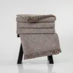 Ριχτάρι Σενίλ Πολυθρόνας Bari 180 x 180 cm  100% Πολυέστερ Εκρού BOREA - Image 14