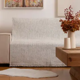Ριχτάρι Σενίλ Πολυθρόνας Velvet 180 x 180 cm 100% Πολυέστερ Λαδί BOREA - Image 5