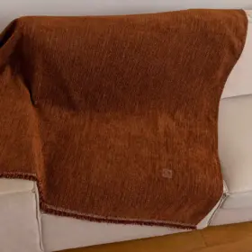 Ριχτάρι Σενίλ Διθέσιο Velvet 180 x 250 cm 100% Πολυέστερ Εκρού BOREA - Image 6