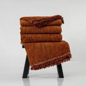 Ριχτάρι Σενίλ Πολυθρόνας Velvet 180 x 180 cm 100% Πολυέστερ Λαδί BOREA - Image 11