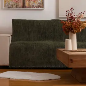 Ριχτάρι Σενίλ Διθέσιο Velvet 180 x 250 cm 100% Πολυέστερ Εκρού BOREA - Image 5