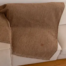 Ριχτάρι Σενίλ Διθέσιο Velvet 180 x 250 cm 100% Πολυέστερ Εκρού BOREA - Image 9