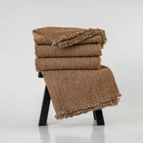 Ριχτάρι Σενίλ Διθέσιο Velvet 180 x 250 cm 100% Πολυέστερ Εκρού BOREA - Image 11