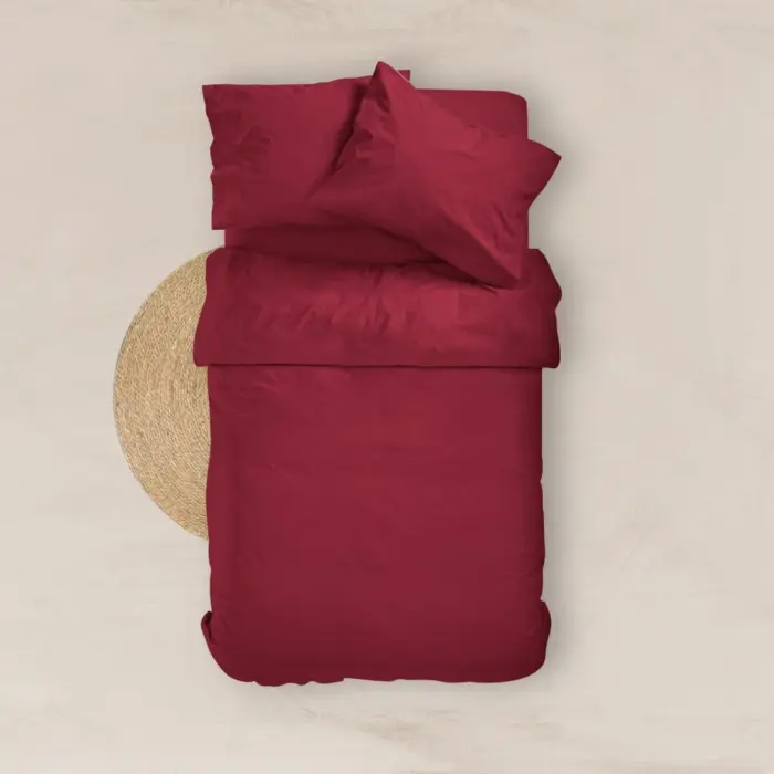 Σεντόνι Μονόχρωμο Solid Ημίδιπλο Με Λάστιχο 120 cm x 200 cm + 30 cm  100% Βαμβάκι 14.Ροζ BOREA - Image 3