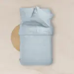 Σεντόνι Μονόχρωμο Solid Μονό Με Λάστιχο 100 cm x 200 cm + 25 cm  100% Βαμβάκι 27.Πετρόλ BOREA - Image 19