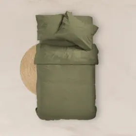 Σεντόνι Μονόχρωμο Solid Υπέρδιπλο Με Λάστιχο 180 cm x 200 cm + 40 cm 100% Βαμβάκι 9.Καφέ BOREA - Image 14
