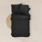 Σεντόνι Μονόχρωμο Solid Μονό 160 x 240 cm  100% Βαμβάκι 27.Πετρόλ BOREA - Image 4