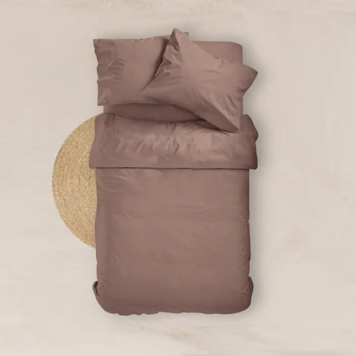 Σεντόνι Μονόχρωμο Solid Ημίδιπλο Με Λάστιχο 120 cm x 200 cm + 30 cm  100% Βαμβάκι 14.Ροζ BOREA - Image 5