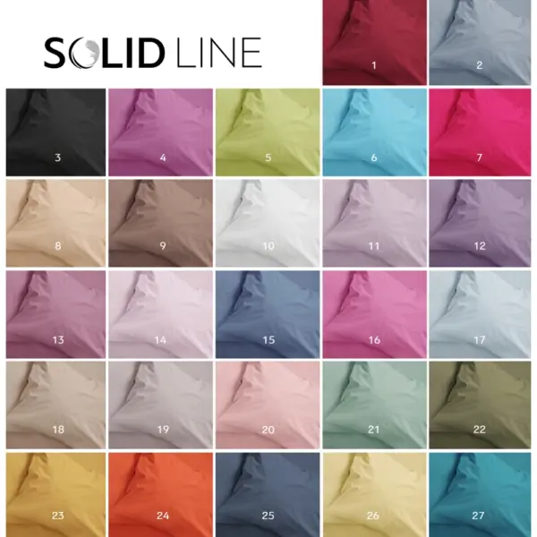 Ζεύγος Μαξιλαροθήκες Solid Μονόχρωμες (2) 50 x 70 cm  100% Βαμβάκι 26.Κίτρινο BOREA