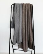 Βαμβακερή Πετσέτα Πισίνας Deck με Ρέλι Naftis 90x200cm Μπουρνουζοπετσέτα | 90x200cm Γκρι απαλό της Pennie - Image 2