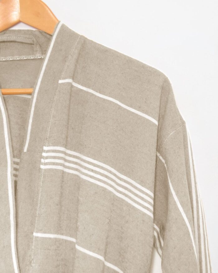 Μπουρνούζι Κιμονό Αργαλειού Stheno 101x64cm.  One Size (101x64cm) Μπεζ της Pennie - Image 2