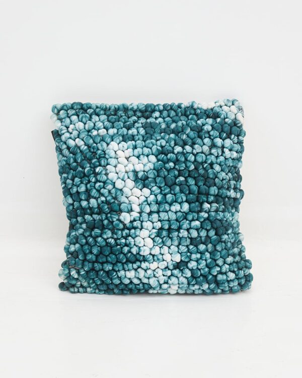 Διακοσμητική Μαξιλαροθήκη Bubble Knit Tassel 45x45cm σε 2 Αποχρώσεις 45x45cm Πετρόλ της Pennie
