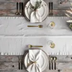 Τραπεζομάντηλο Mallorca 140 x 260 cm  60% Βαμβάκι-40% Πολυέστερ Σπαγγί BOREA - Image 3