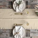 Τραπεζομάντηλο Mallorca 140 x 260 cm  60% Βαμβάκι-40% Πολυέστερ Σπαγγί BOREA - Image 4