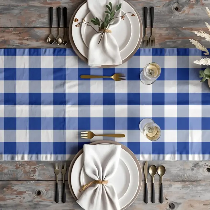 Τραβέρσα Ibiza 50 x 180 cm  70% Βαμβάκι - 30% Πολυέστερ Φυστικί BOREA - Image 2