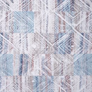 Χαλί Monza 8070/110 εκρού μπεζ μπλε ρόμβοι - 2,50x3 Colore Colori