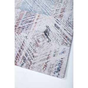 Alternative view of Χαλί Monza 8070/110 εκρού μπεζ μπλε ρόμβοι - 2,10x3,10 Colore Colori