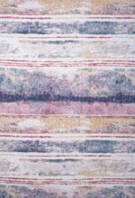 Χαλί Monza 8080/110 πολύχρωμες αφηρημένες ρίγες - ΡΟΤΟΝΤΑ  1,60x1,60 Colore Colori