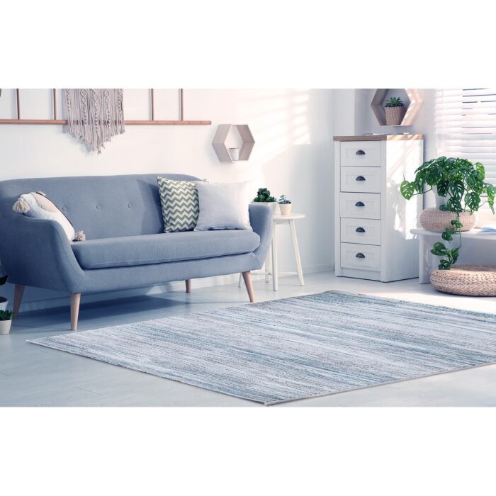 Χαλί μοντέρνο Neva 8531/410 κυβάκια με νερά - 2,10x2,70 Colore Colori - Image 3