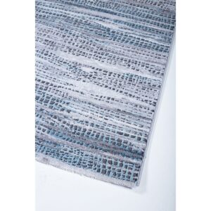 Alternative view of Χαλί μοντέρνο Neva 8531/410 κυβάκια με νερά - 1,40x2,00 Colore Colori