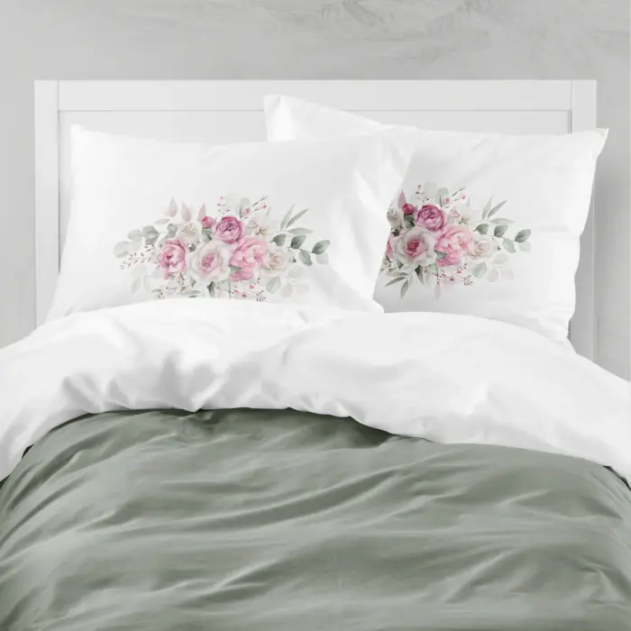 Ζεύγος Μαξιλαροθήκες Agnes (2) 50 x 70 cm  100% Βαμβάκι Λευκό BOREA - Image 2