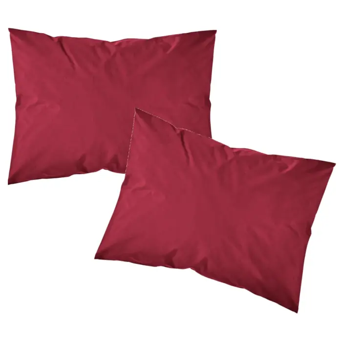Ζεύγος Μαξιλαροθήκες Solid Μονόχρωμες (2) 50 x 70 cm  100% Βαμβάκι 27.Πετρόλ BOREA - Image 2