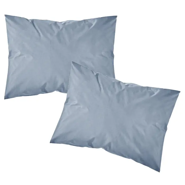 Ζεύγος Μαξιλαροθήκες Solid Μονόχρωμες (2) 50 x 70 cm  100% Βαμβάκι 27.Πετρόλ BOREA - Image 3