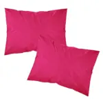 Ζεύγος Μαξιλαροθήκες Solid Μονόχρωμες (2) 50 x 70 cm  100% Βαμβάκι 27.Πετρόλ BOREA - Image 8