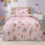 LINO ΠΑΙΔΙΚΑ ΣΕΤ ΣΕΝΤΟΝΙΑ CLOUD KINGDOM PINK 170X260 100% Βαμβάκι