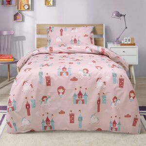 LINO ΠΑΙΔΙΚΑ ΣΕΤ ΣΕΝΤΟΝΙΑ CLOUD KINGDOM PINK 170X260 100% Βαμβάκι