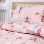 LINO ΠΑΙΔΙΚΑ ΣΕΤ ΣΕΝΤΟΝΙΑ CLOUD KINGDOM PINK 170X260 100% Βαμβάκι - Image 2