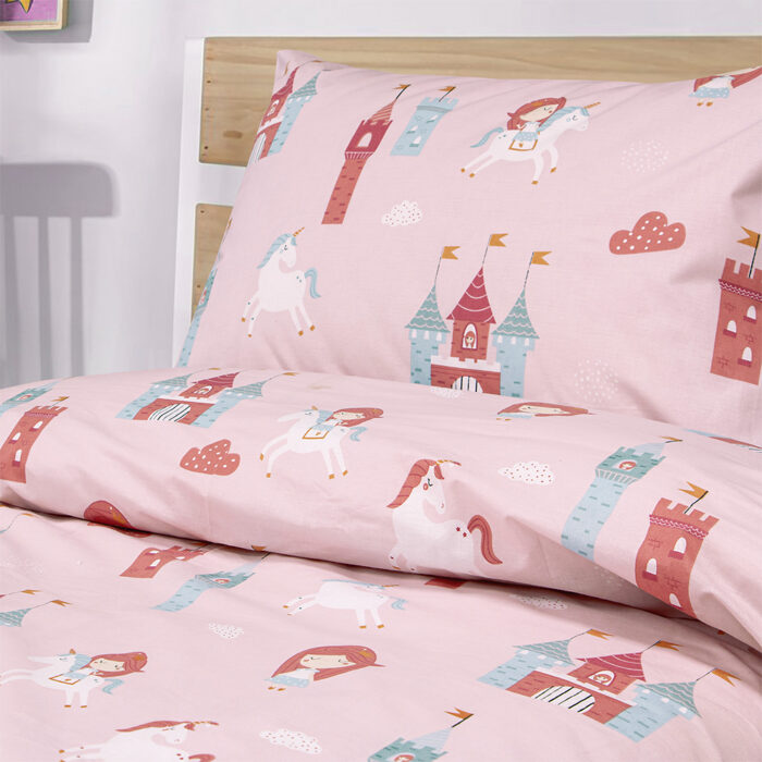 LINO ΠΑΙΔΙΚΑ ΣΕΤ ΣΕΝΤΟΝΙΑ CLOUD KINGDOM PINK 170X260 100% Βαμβάκι - Image 2