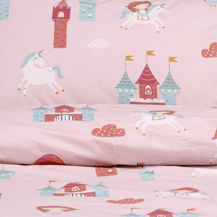 LINO ΠΑΙΔΙΚΑ ΣΕΤ ΣΕΝΤΟΝΙΑ CLOUD KINGDOM PINK 170X260 100% Βαμβάκι - Image 3