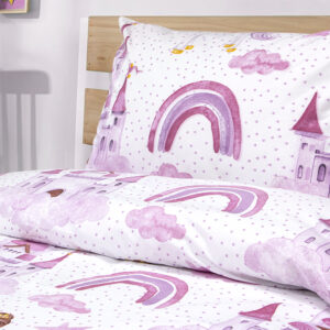 Alternative view of LINO ΠΑΙΔΙΚΑ ΣΕΤ ΣΕΝΤΟΝΙΑ DREAMY CASTLELAND WHITE 170X260 100% Βαμβάκι