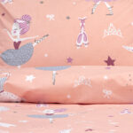 LINO ΠΑΙΔΙΚΑ ΣΕΤ ΣΕΝΤΟΝΙΑ DREAMY DANCERS CORAL 170X260 100% Βαμβάκι - Image 3