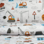 LINO ΠΑΙΔΙΚΑ ΣΕΤ ΣΕΝΤΟΝΙΑ PLAYGROUND TOWN GREY 170X260 100% Βαμβάκι - Image 3