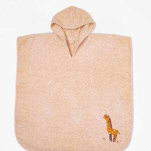 Fluffy Κεντητό Πόντσο Beige one size της SUNSHINEHOME