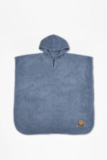 Fluffy Κεντητό Πόντσο Blue one size SUNSHINEHOME